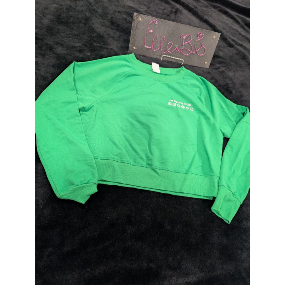 EUC All In Motion Green Long Sleeve Sweatshirt XS